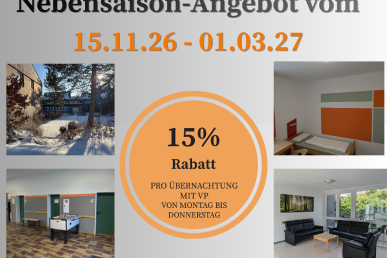 Angebot f&uuml;r die Nebensaison