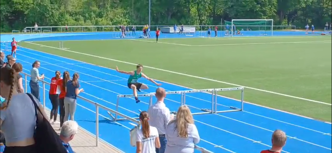 Tim Matti Kusche 300m Hürden DM Quali Lanstrop